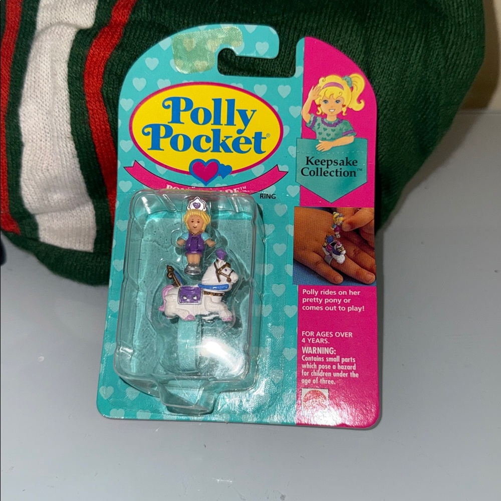 Polly Pocket Keepsake Collection‎ Pony Ring New In Box